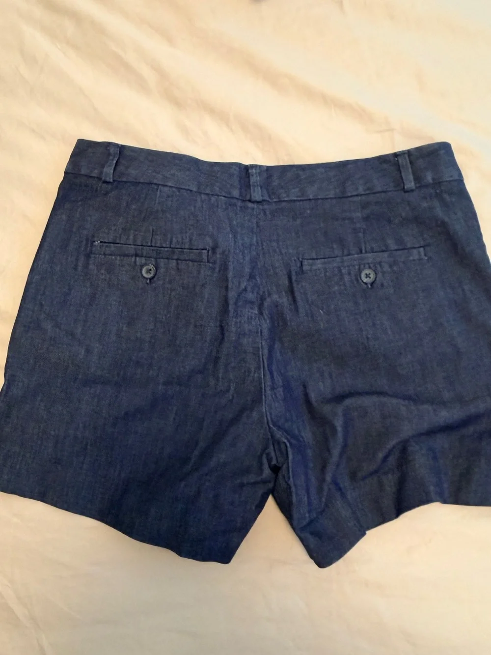 Banana Republic Navy Tailored Linen-Blend Women's Shorts